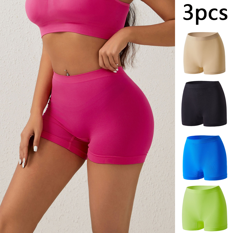 Boyshort Underwear - 3 stücke Frauen Nahtlose Hohe Taille