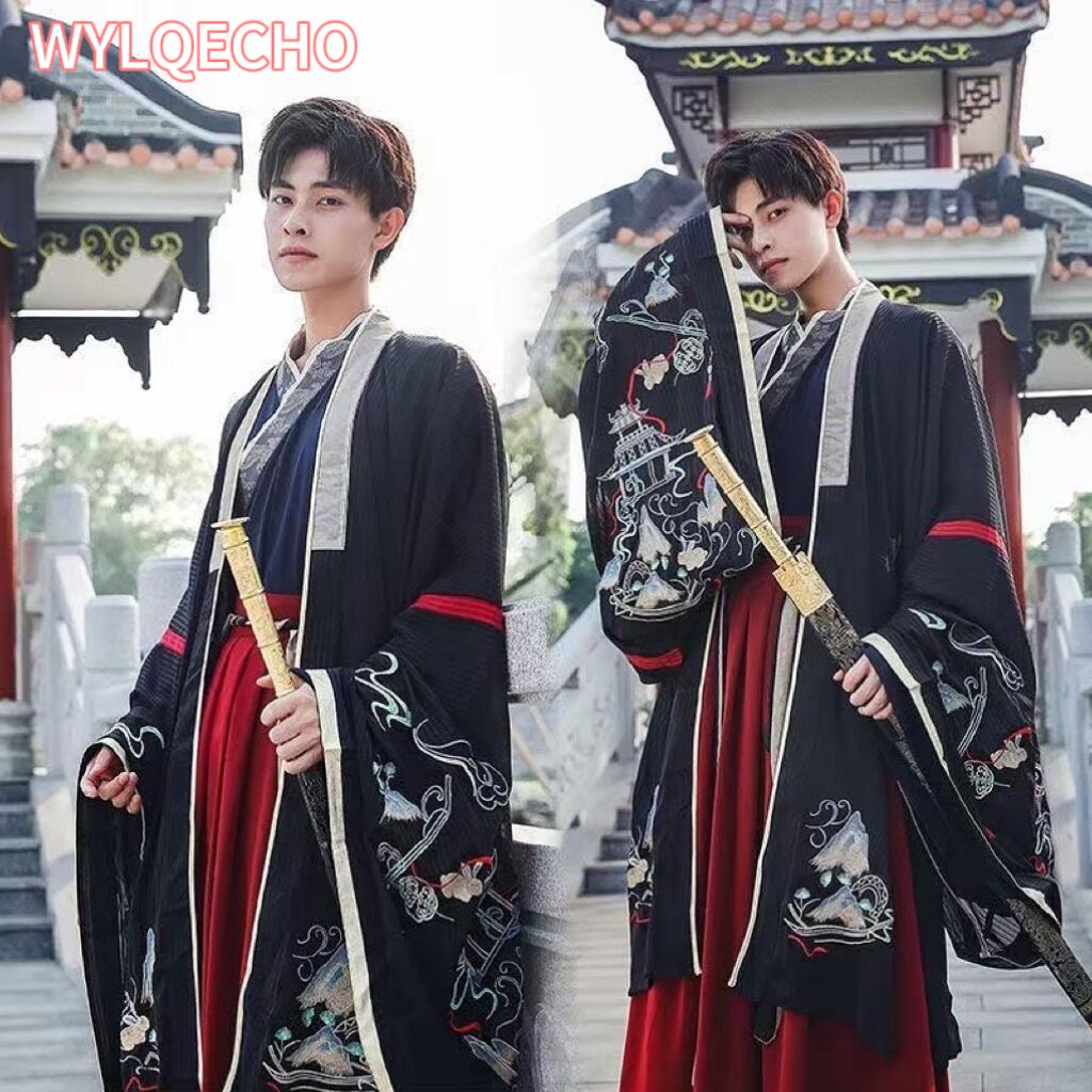 Robe Silk Women - Chinesische Seidenrobe alter Ritter Hanfu Männer