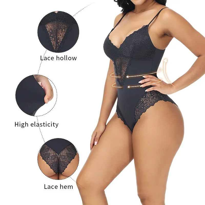 GUUDIA Spitzen-Body mit V-Auss – Shapewear Bodysuit Firm Bewertung und Preis