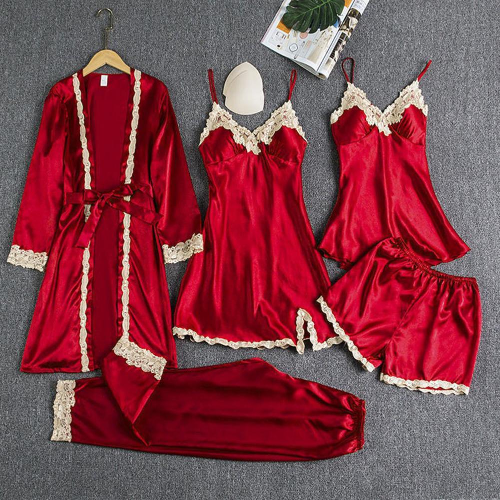 Seiden artiges Pyjama-Set Eleg – Robe Silk Women Bewertung und Preis